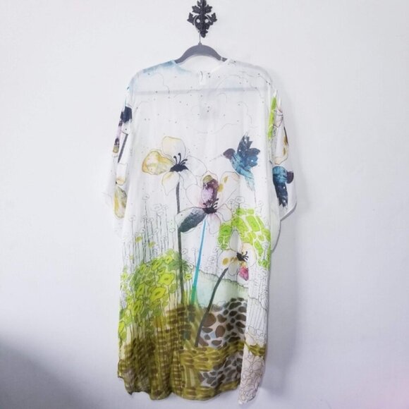 NWT Simply Art by Dolcezza Swimsuit Wrap Cardigan Size XS Cover Up Art - Picture 4 of 5